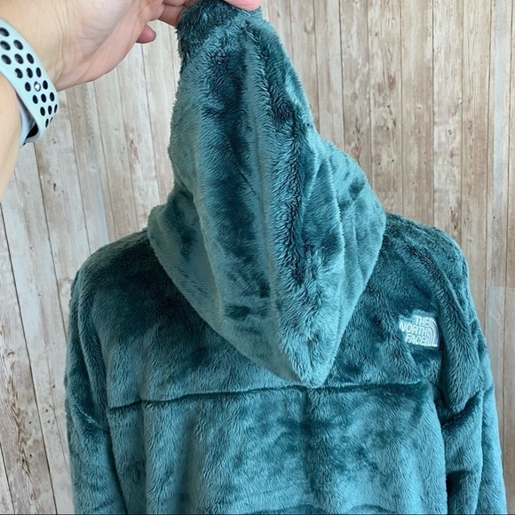 The North Face Osito Quarter‎ Zip Cropped Hoodie Balsam Green Size XXL - Picture 12 of 16